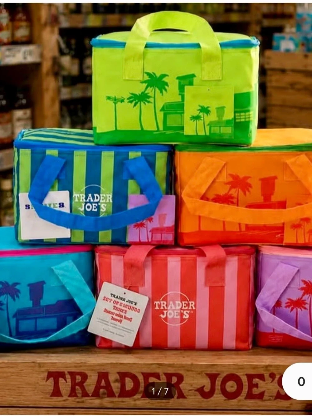 Trader Joe's Orange Crush Insulated Lunch Bag